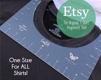 T-Shirt Alignment Tool | T-Shirt Ruler | One Size Fits All | T-Shirt Centering | Screen Alignment | Vinyl Alignment | Sublimation | Cricut