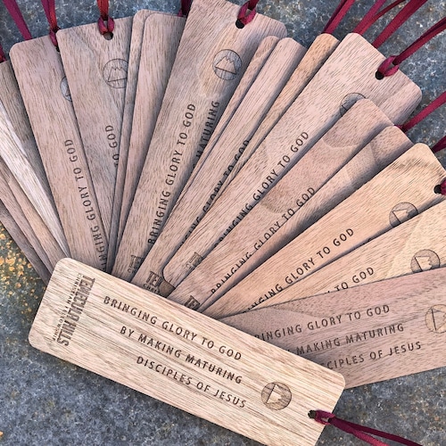 Bulk Personalized Wooden Bookmarks Engraved Wood Bookmarks Etsy