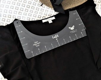 The Original T-Shirt Alignment Tool | One Size Fits All | T-Shirt Centering | Screen Printing | Vinyl | Sublimation Ruler