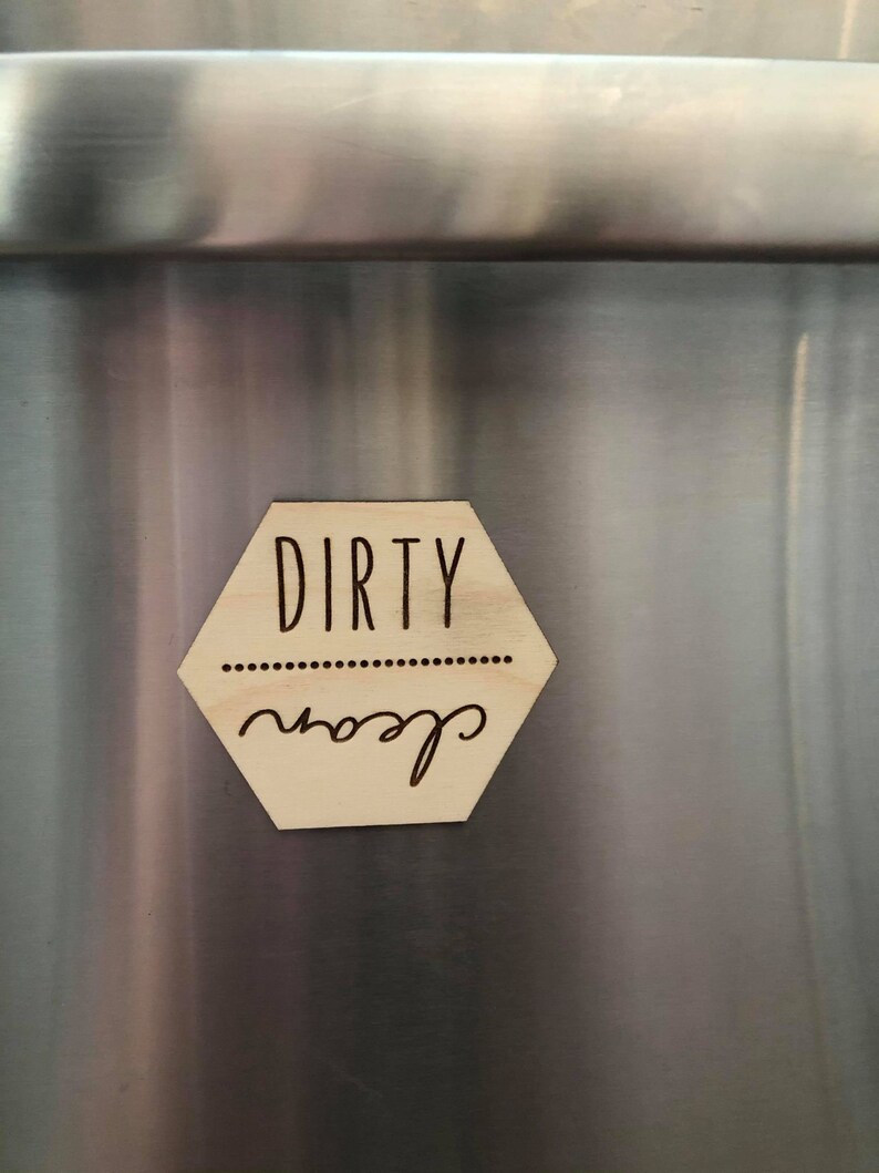 Clean or Dirty Dishwasher Washing Machine Etsy