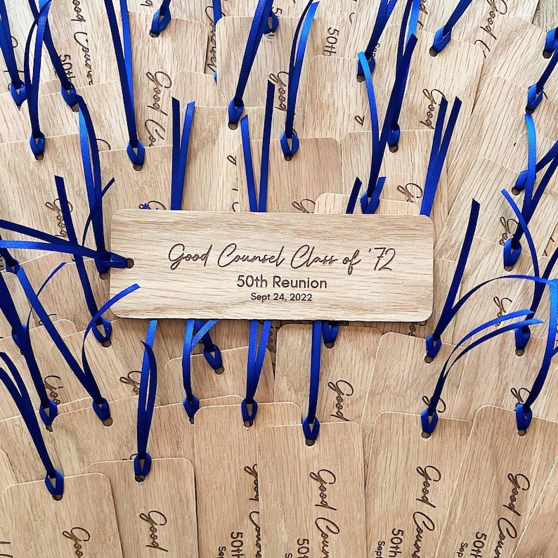 Bulk Personalized Wooden Bookmarks Engraved Wood Bookmarks Etsy