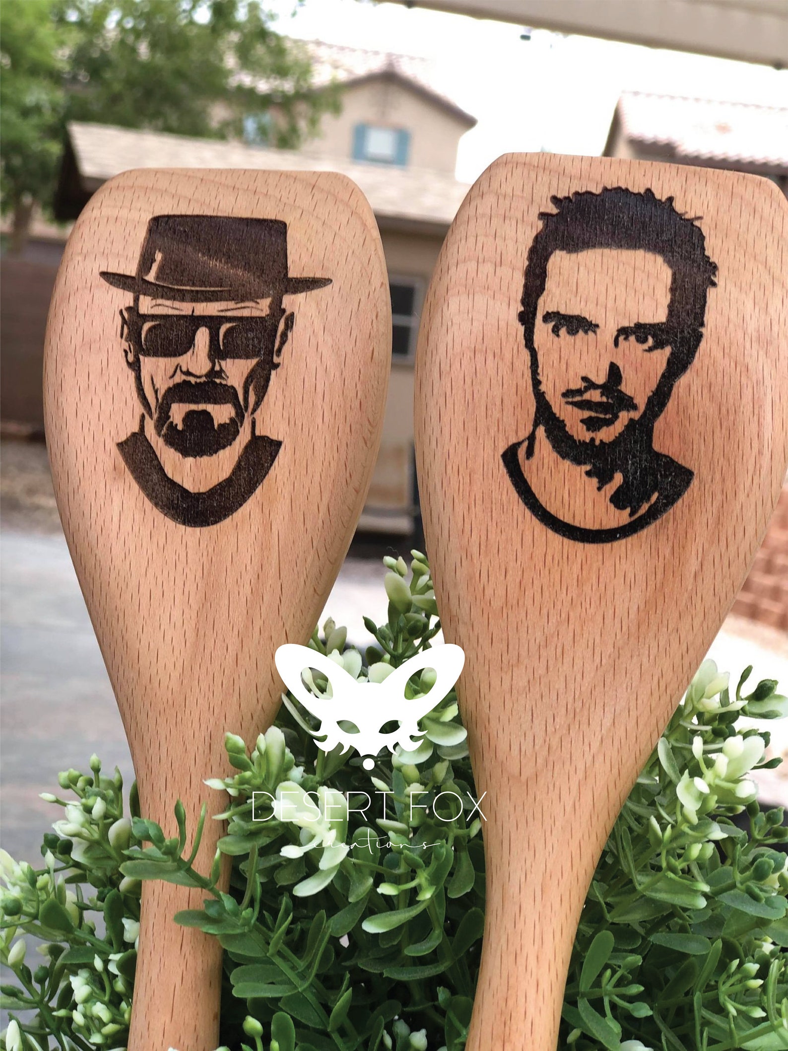 Breaking Bad Spoons Engraved Maple Wood Jesse & Walter Etsy