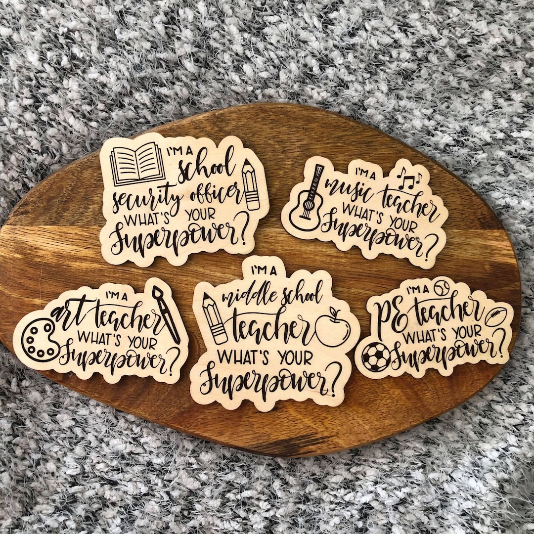 Engraved Wooden Teacher Teacher Gifts Handmade Virtual Teaching