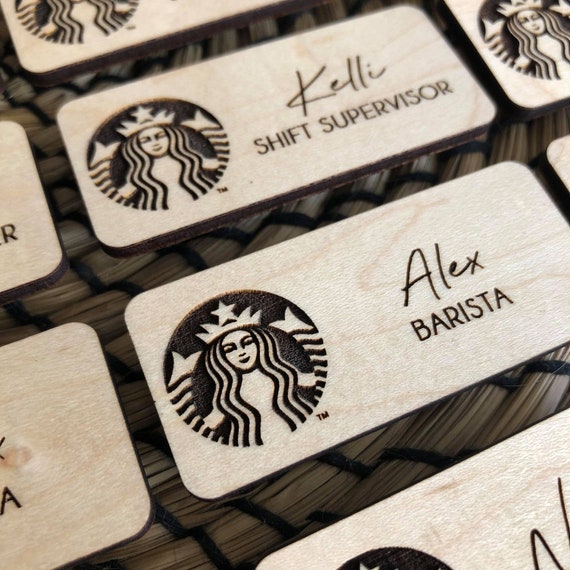 Custom Name Tags for Work, Quality Custom Name Tags, Engraved Wood Name Tag,  Magnetic Name Badge, Wood Name Tag Pin, Personalized Name Badge -   Canada