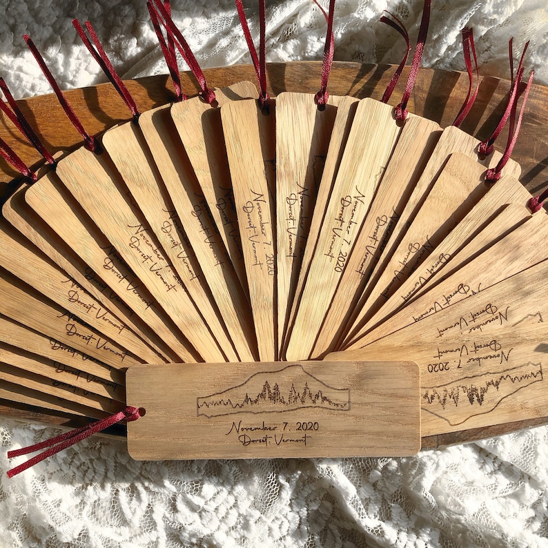 Bulk Personalized Bookmarks Wedding Favors Bookmarks Etsy