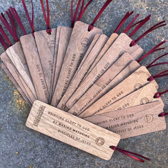 Bulk Personalized Wooden Bookmarks Engraved Wood Bookmarks
