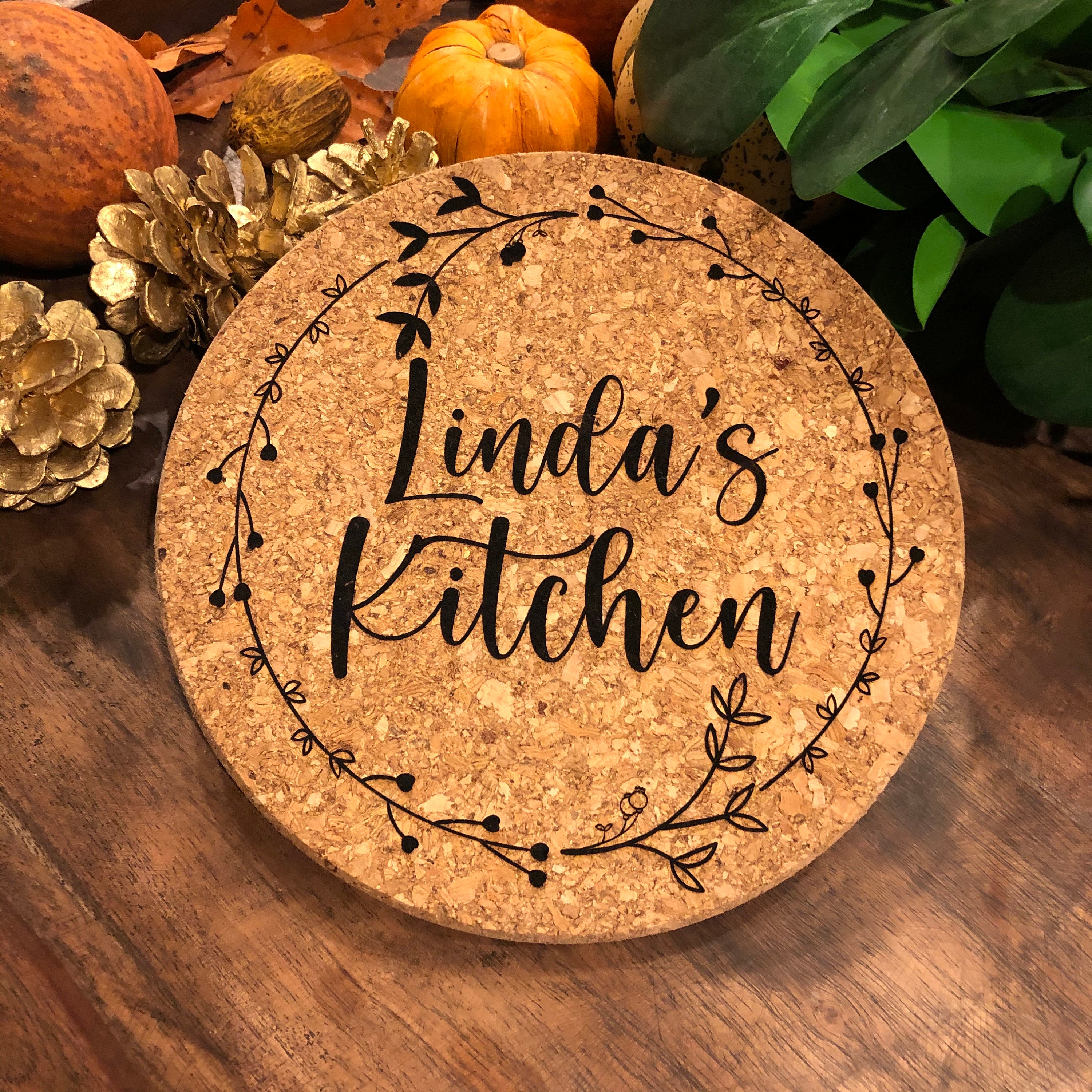 Handmade Kitchen Trivet Personalized Hot Pad Customizable Etsy