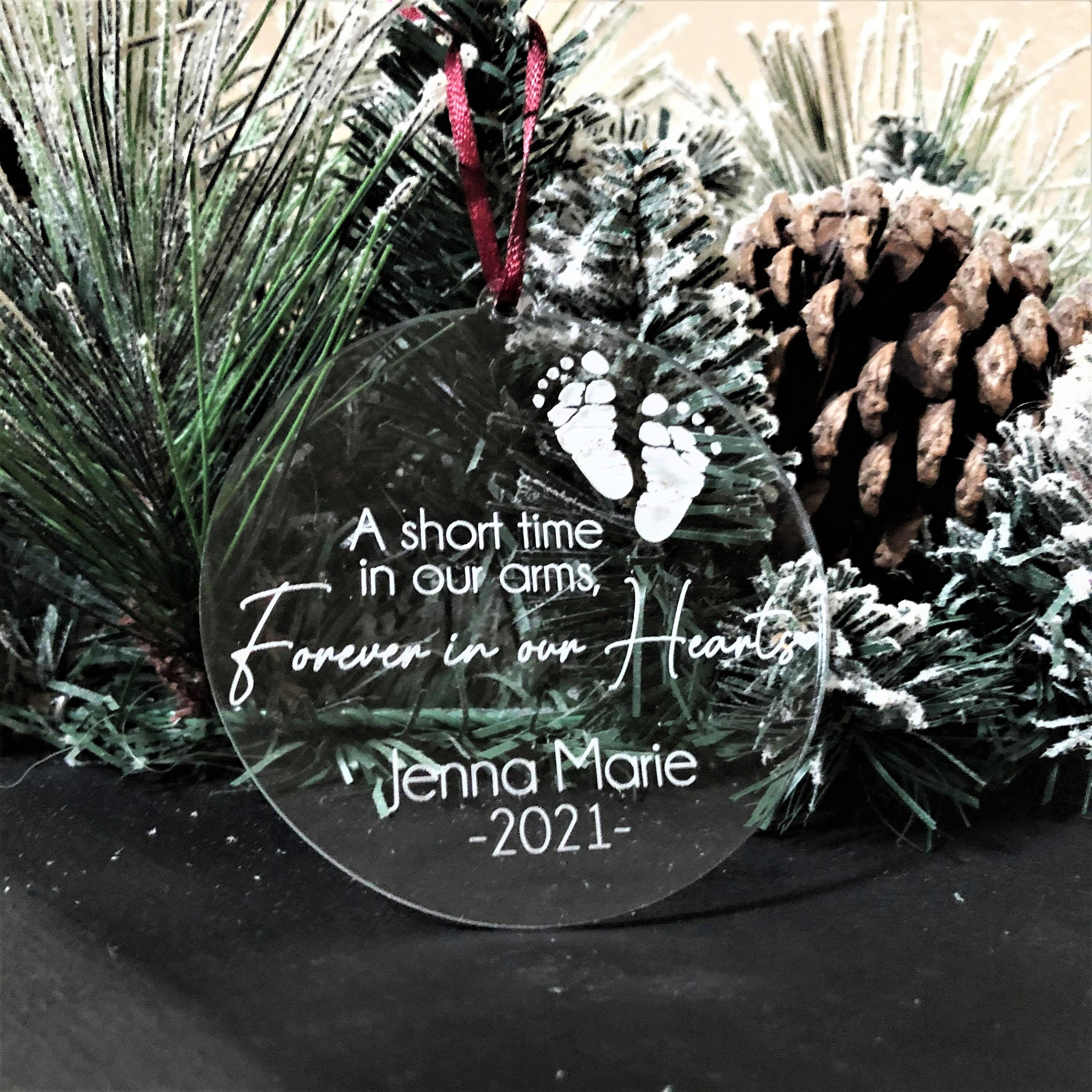 Engraved Memorial Ornament Personalized Loving Memory Etsy