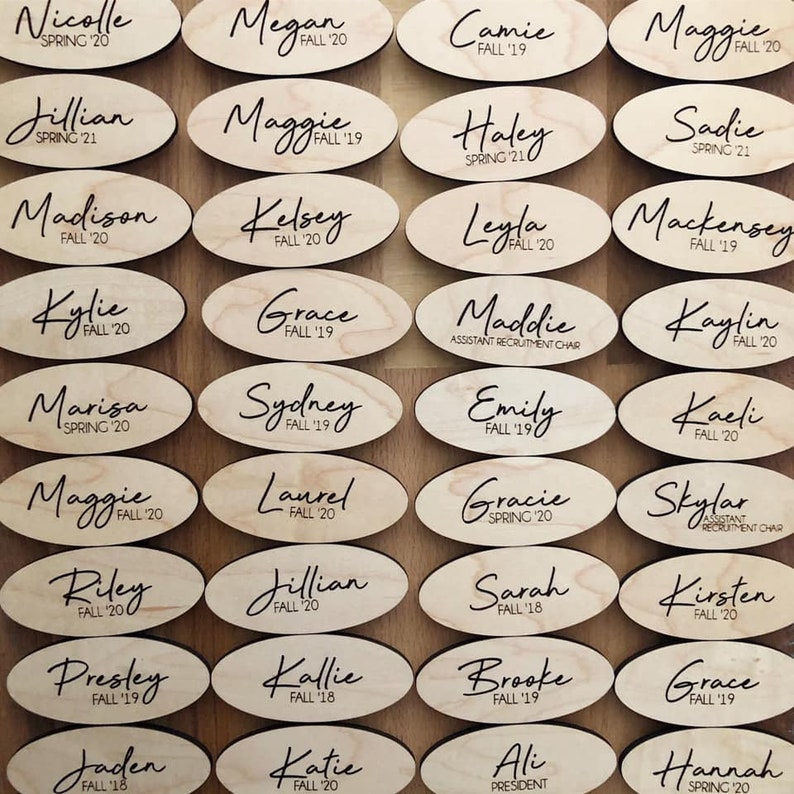 Guest Nametags for Weddings Name Badges for Events Custom Etsy