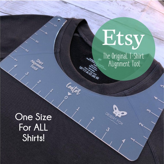 T-Shirt Ruler Guide for Vinyl Alignment Centering Tool for Heat Press &  Cricut