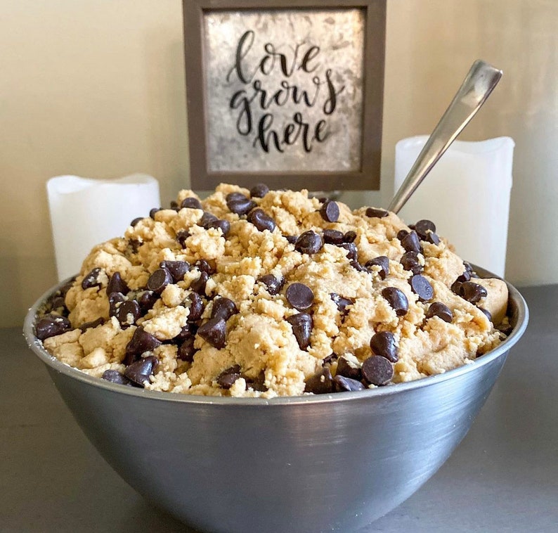 Keto Cookie Dough: Peanut Butter Chocolate Chip Cookie Dough. Keto Friendly Edible Cookie Dough Sugar Free, Low Carb, gluten free Snack image 10