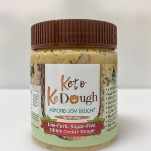 Keto Cookie Dough: Almond Joy Cookie Dough, Keto dessert, keto snack, keto food, keto friendly, Keto Gift, Fat Bomb, Keto snacks, Keto Treat