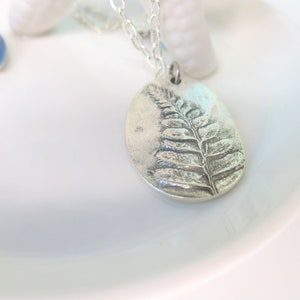 Fern Silver Toned Necklace for Plant Lover Fern Necklace Silver Nature Lover Necklace Plant Lover Jewelry Silver Leaf Botanical Gift image 6