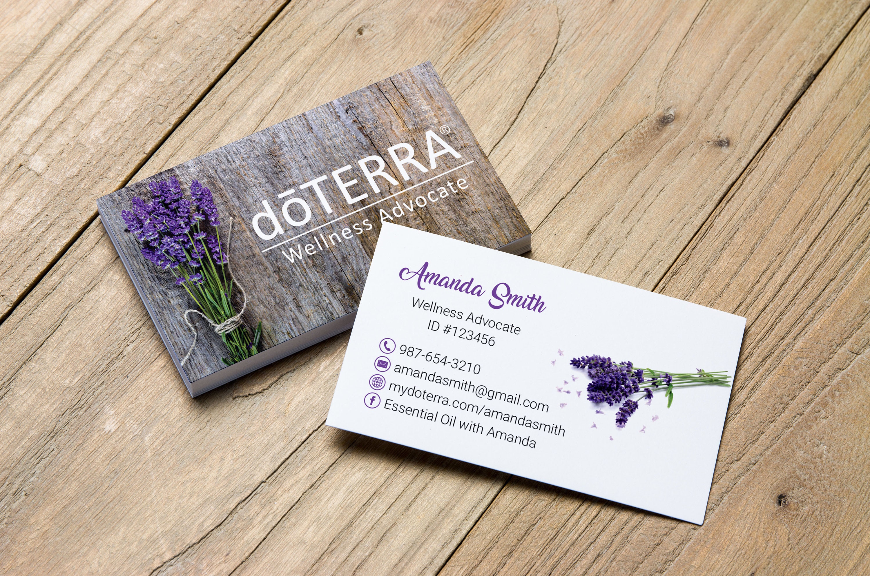 DoTERRA Business Cards Custom Doterra Business Card Modern Etsy