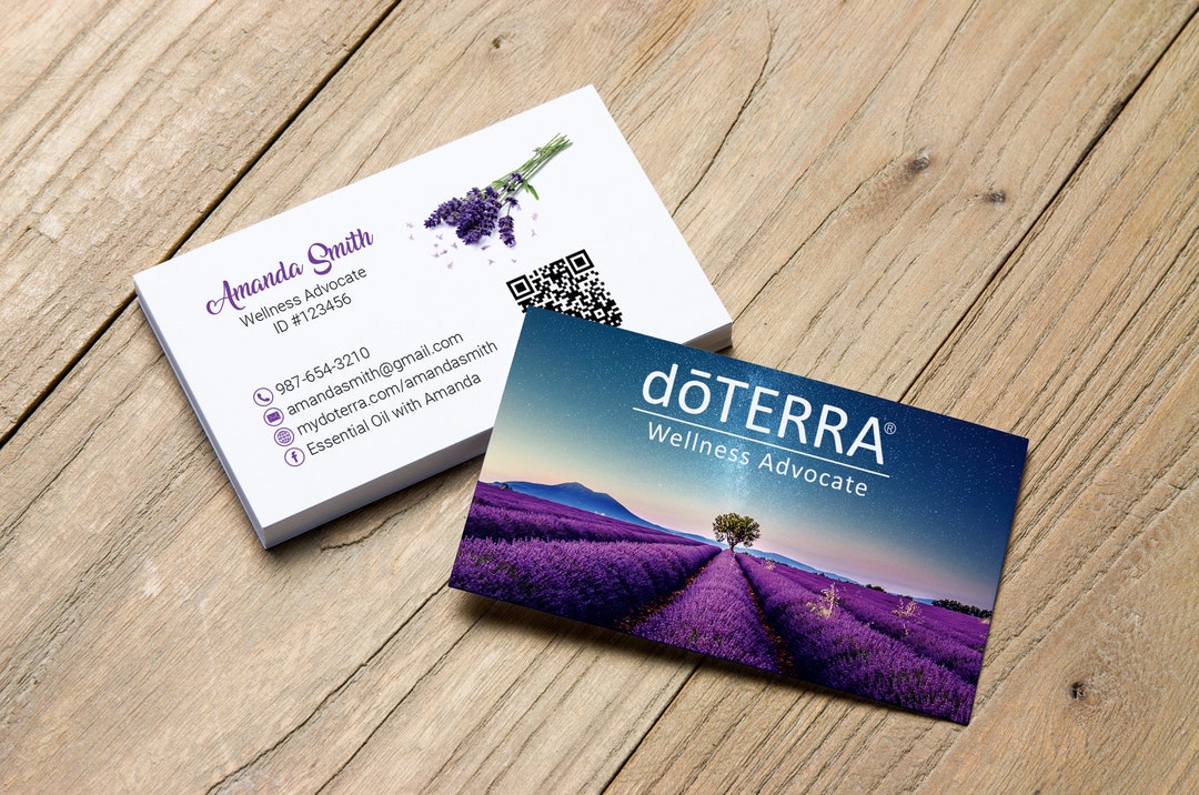 Doterra Business Cards, Custom Doterra Business Card, Modern Business ...