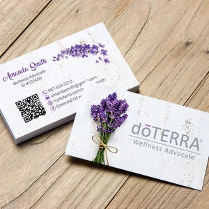 doTERRA Business Cards, Custom Doterra Business Card, Modern Business Card, Essential Oil, Printable Business Card DO25