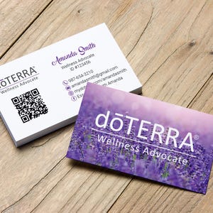 doTERRA Business Cards, Custom Doterra Business Card, Modern Business Card, Essential Oil, Printable Business Card DO01
