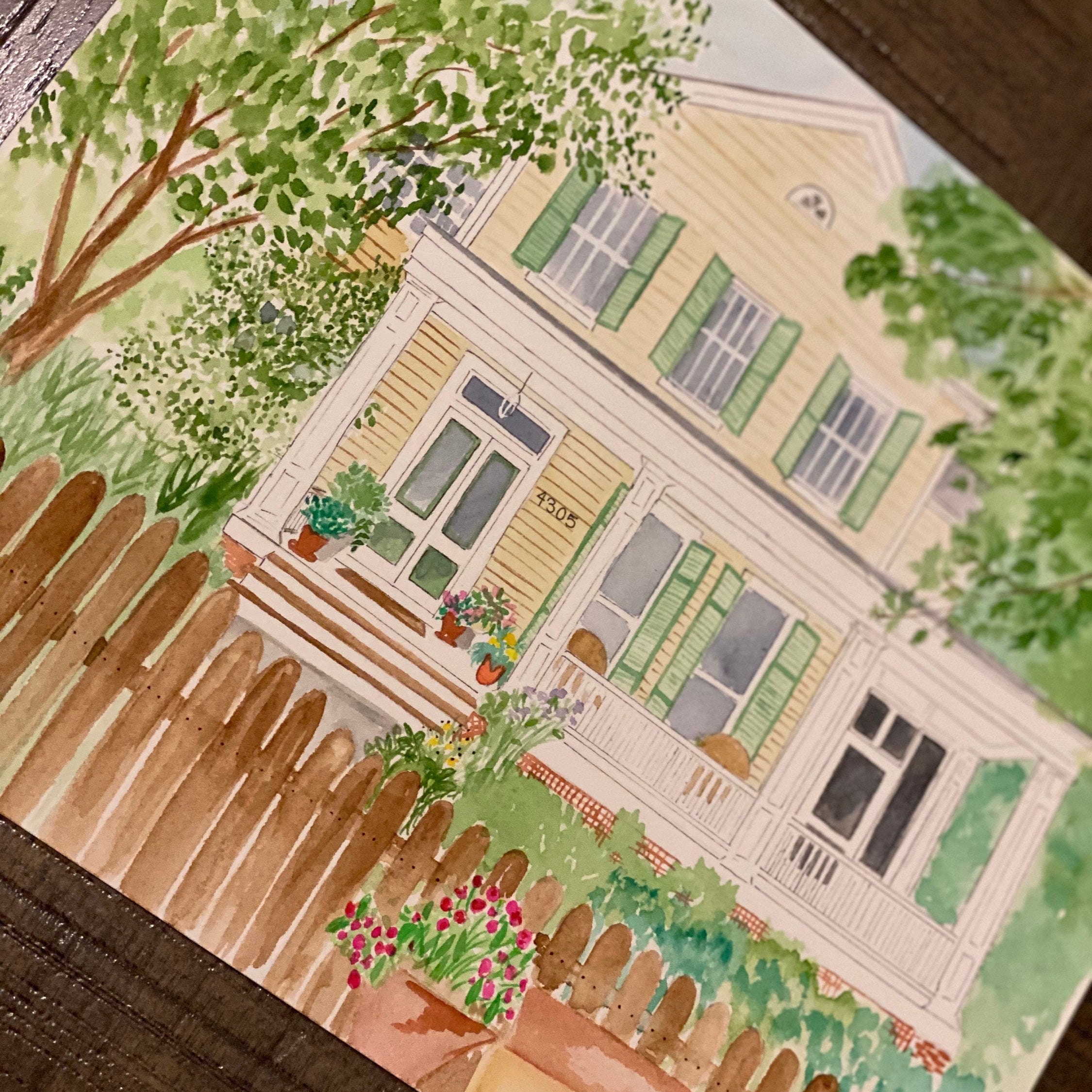 Custom Watercolor House Painting. Unique and Memorable Home Gift. - Etsy