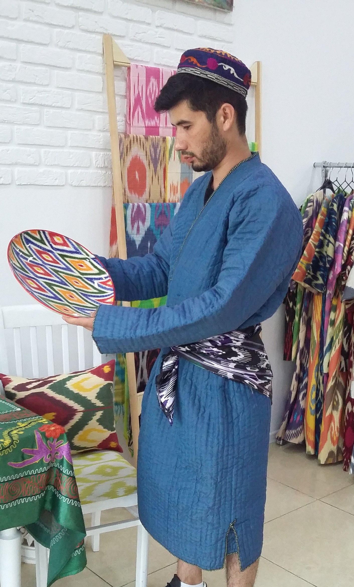 Handwoven Vintage Chapan ,coat ,robe,kaftan From Uzbekistan - Etsy