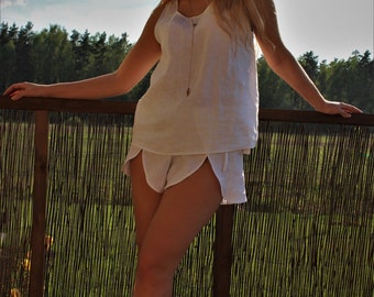 Soft linen shorts