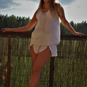 Soft linen sexy shorts, individually made.