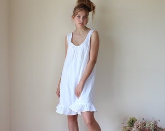 linen sleep dress