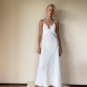 Pure Linen Bridal Nightgown - Etsy