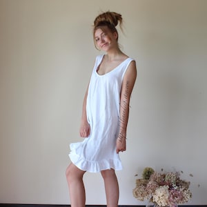 Linen Nightgown - Softened pure linen