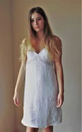 Linen nightgown with adjustable shoulder straps product logo