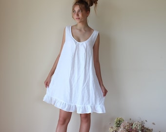 Linen Nightgown - Softened pure linen