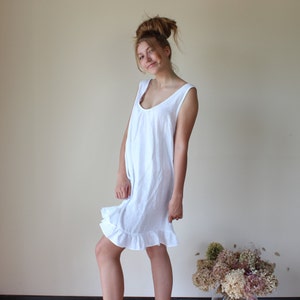 Linen Nightgown Softened pure linen image 5