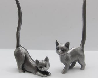Cat Pewter Ring Holder,Cats,Gift,Jewellery holder,keepsake,Gift,Present,secret santa,stocking filler,Christmas,cat lover