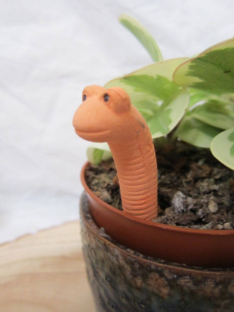Willy The Worm – Sensore D'Acqua Per Piante In Terracotta, Grande (16 Cm), Indicatore Di Irrigazione Per Giardinaggio