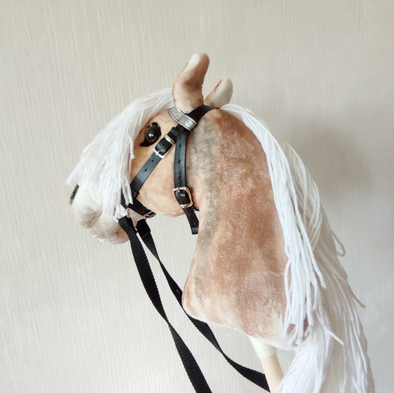 Realistic Hobby Horse on Stick for Kids Hobbyhorse Plush Toy Etsy