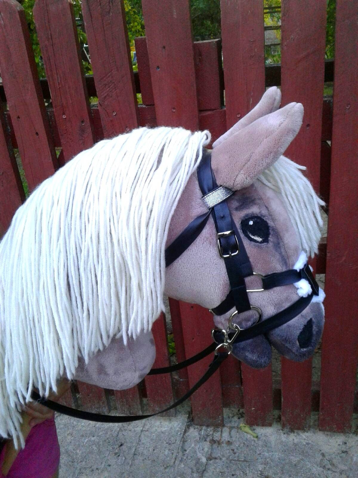 Chestnut Hobby Horse With Mexican Bridle Hobbyhorse With Etsy