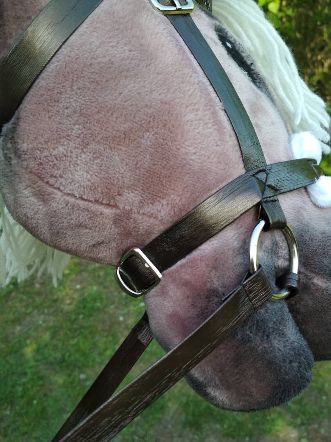 Brown hobby horse bridle Accessories for hobbyhorse Stick Etsy