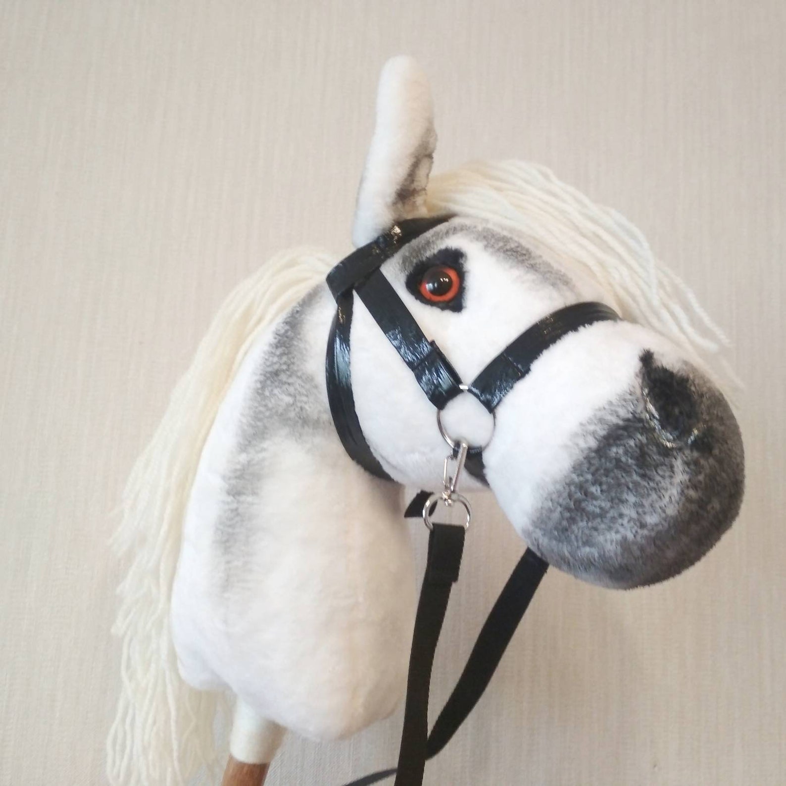 Realistic Hobby Horse on Stick for Kids Palomino Stick Horse Etsy