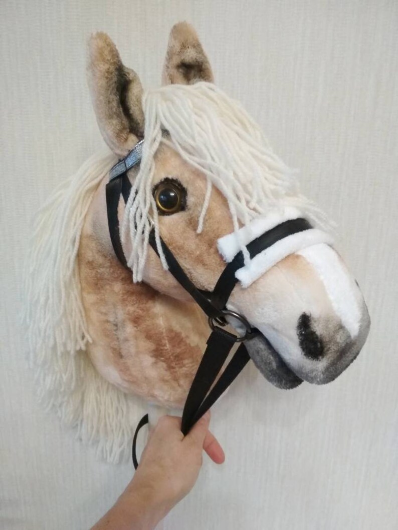 Realistic Stick Horse Hobby horse with open mouth Etsy