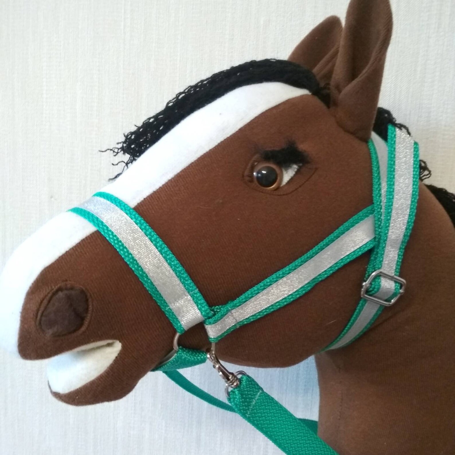 Hobby horse halter Hobby horse accessories Green and Etsy