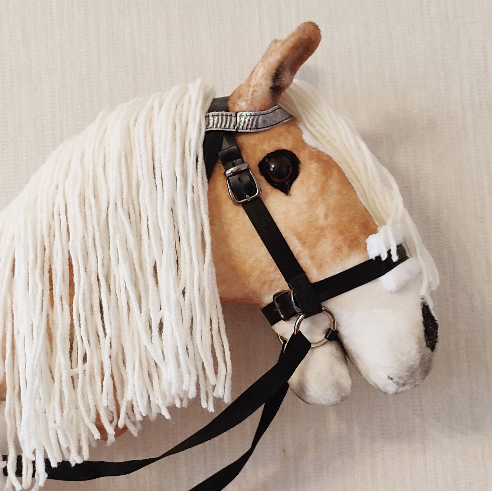 Realistic Hobby Horse on Stick for Kids Hobbyhorse Plush Toy Etsy