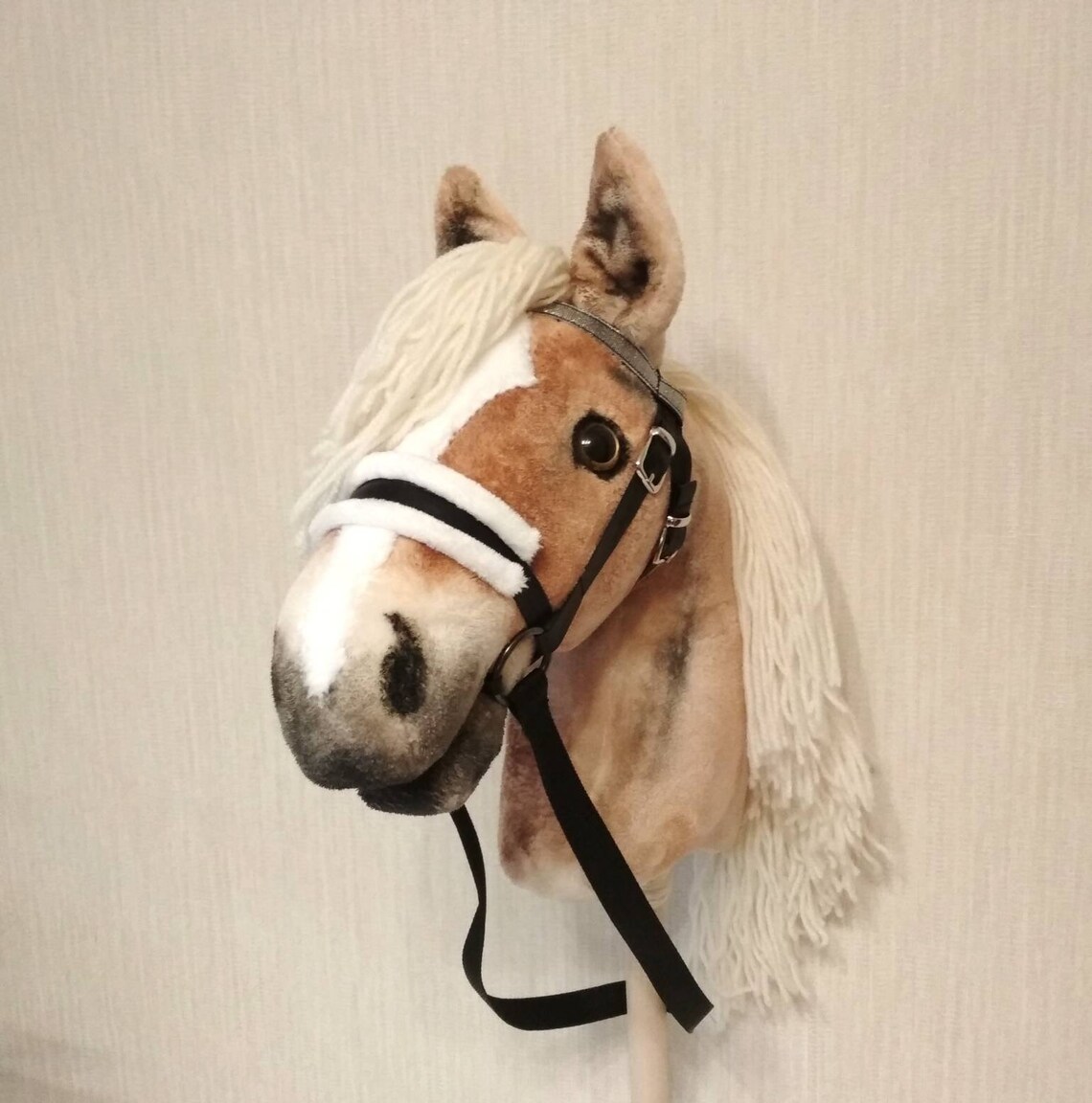 Realistic Hobby Horse on Stick for Kids Hobbyhorse Plush Toy Etsy