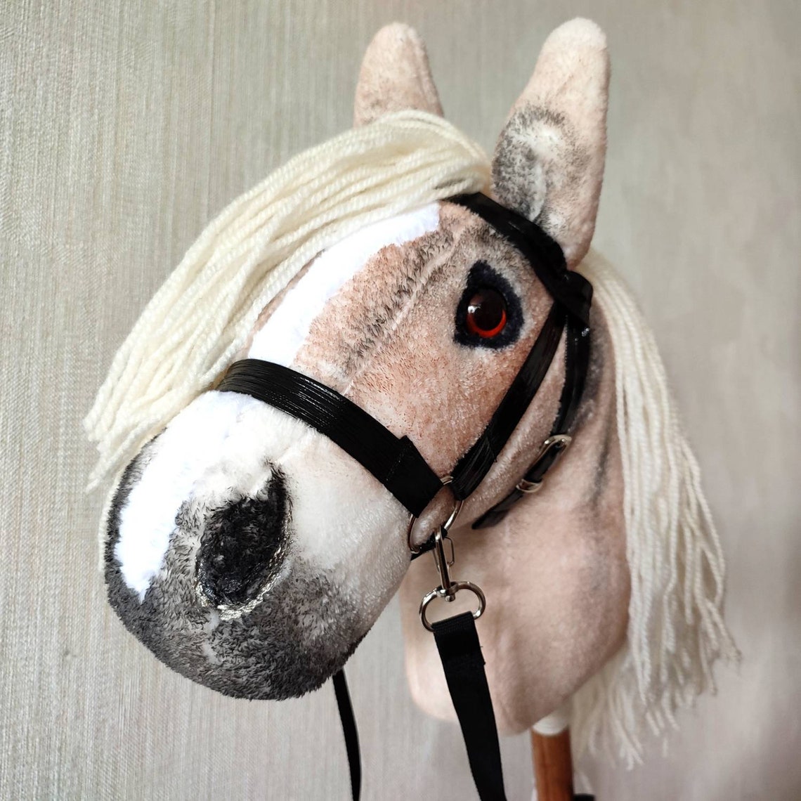 Realistic Stick Hobby Horse With Bridle for Kids From 3 Years Etsy