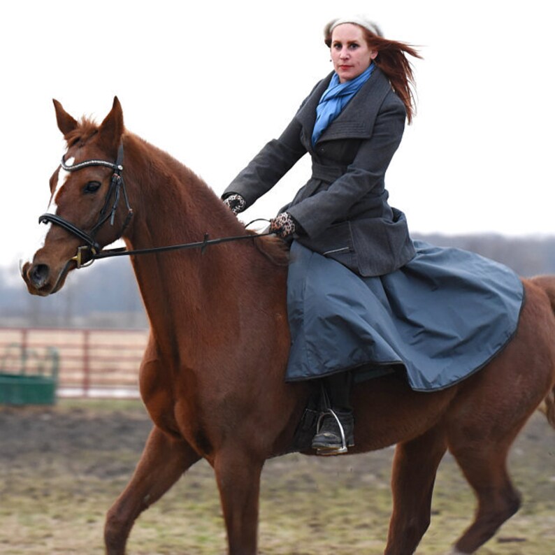Riding skirt for women Equestrian winter gear Horse owner Etsy
