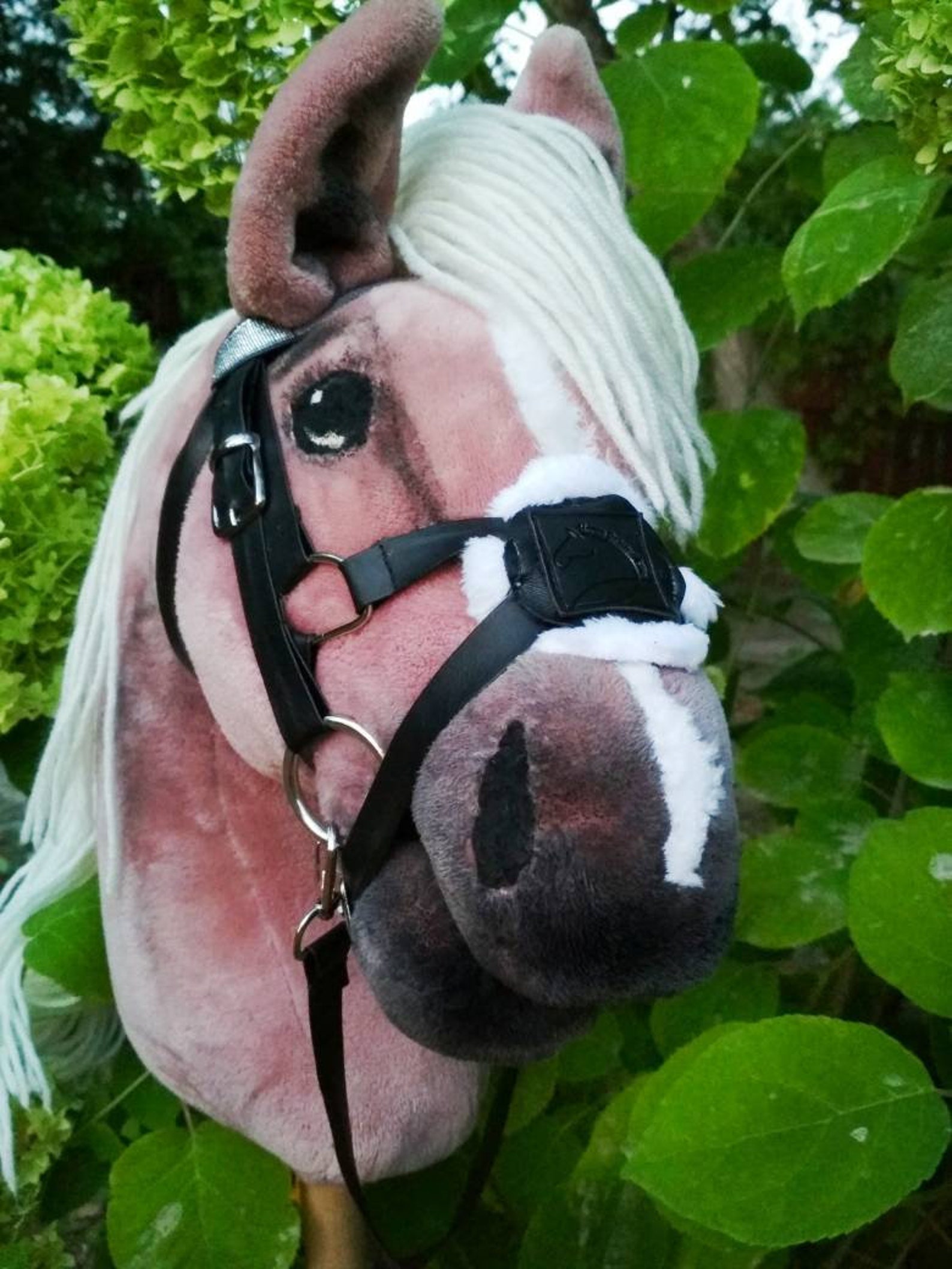 Chestnut Hobby Horse With Mexican Bridle Hobbyhorse With Etsy