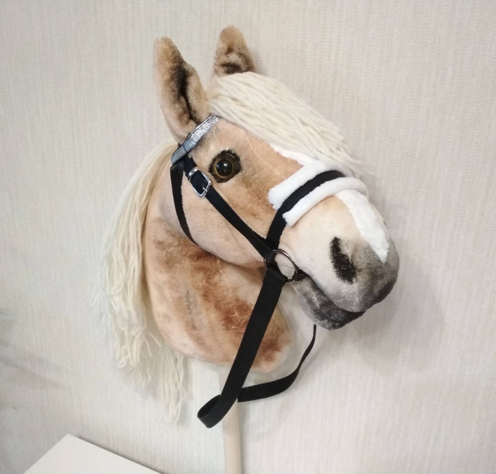 Realistic Hobby Horse on Stick for Children Haflinger Stick Etsy Canada