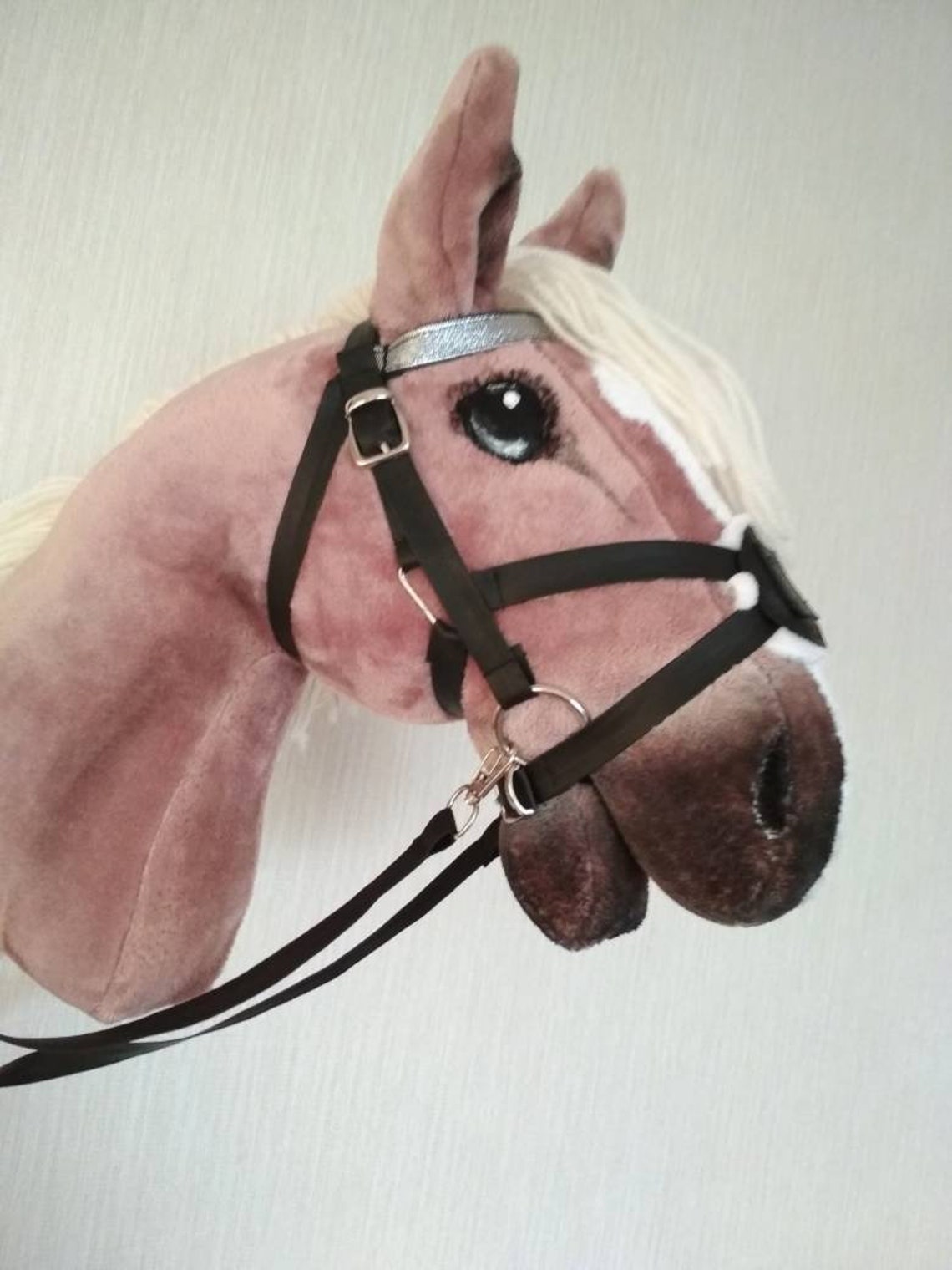 Chestnut Hobby Horse With Mexican Bridle Hobbyhorse With Etsy