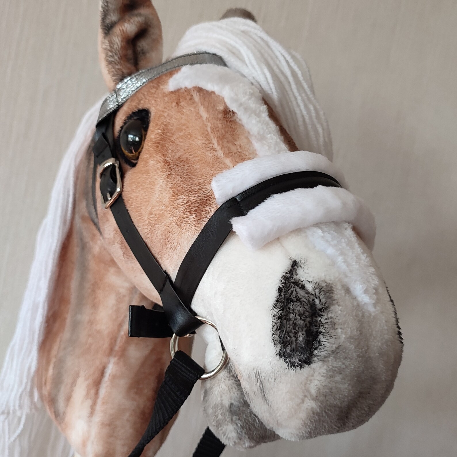 Realistic Hobby Horse on Stick for Kids Hobbyhorse Plush Toy Etsy