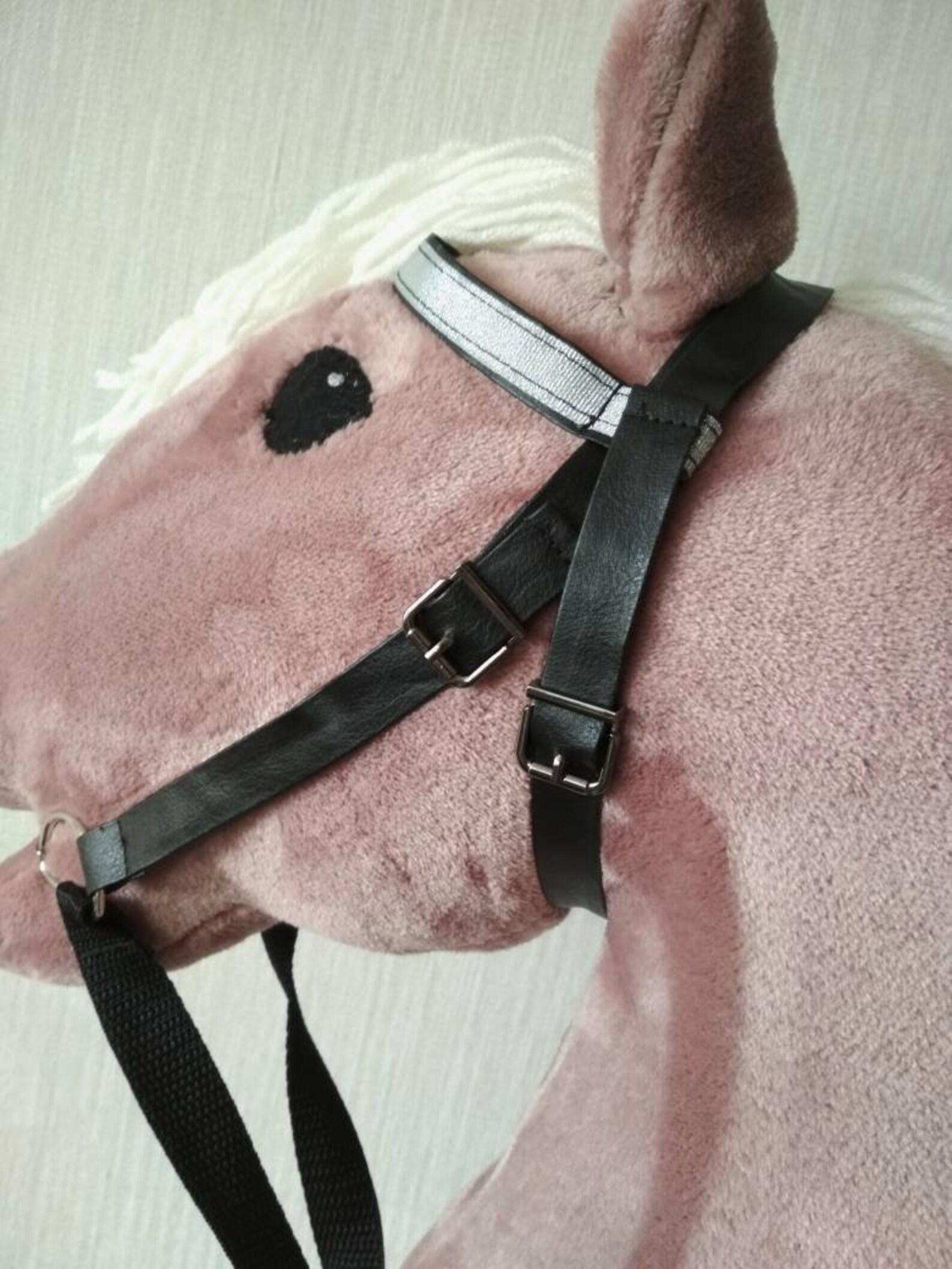 Hobby horse bridle Hobby horse accessories Black and Etsy