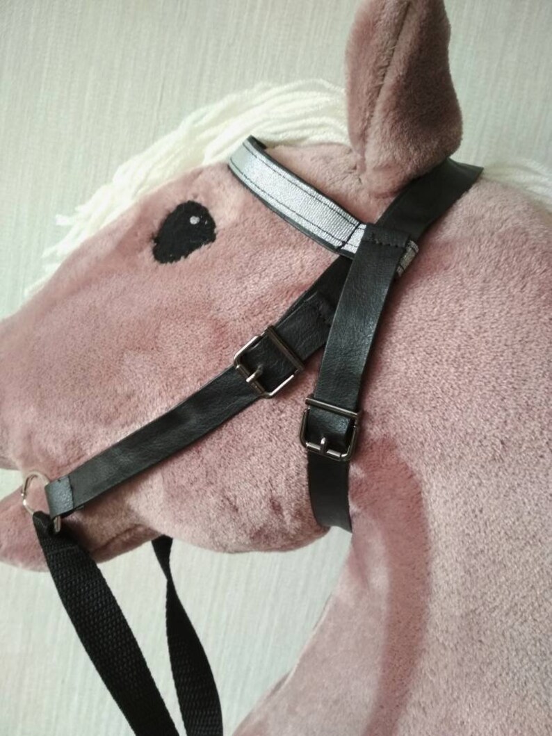 Hobby horse bridle Hobby horse accessories Black and Etsy