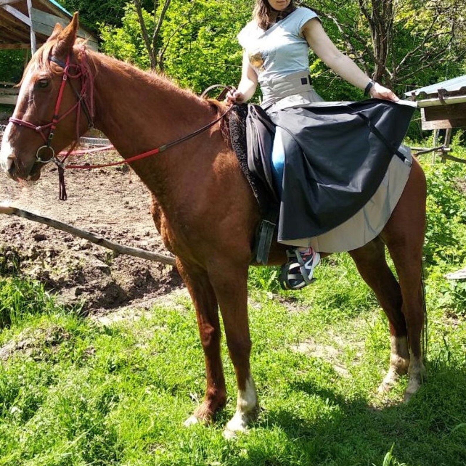 Reflective riding skirt for women Reflective horse wear Etsy